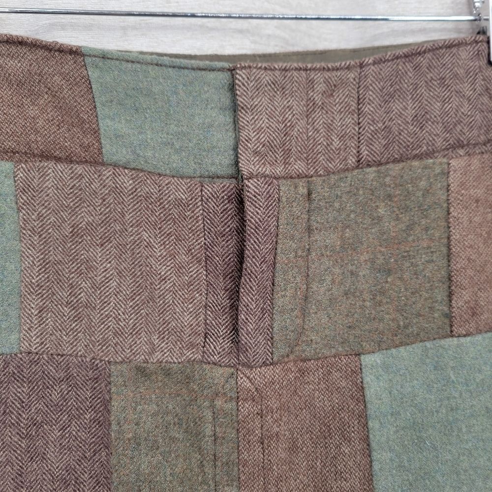 American Eagle Wool Blend Patchwork Mini Skirt in… - image 5